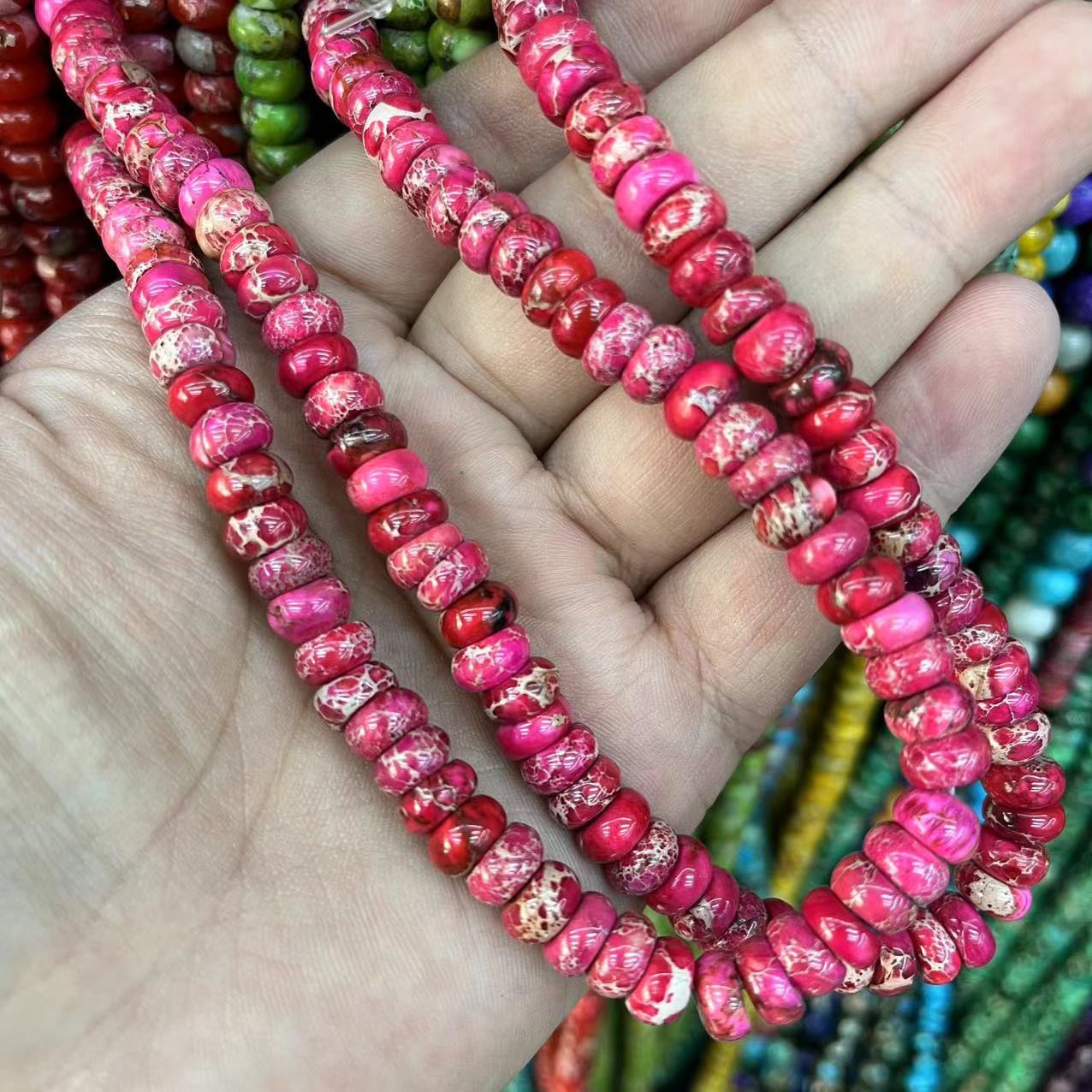Rose red emperor stone 5x8mm