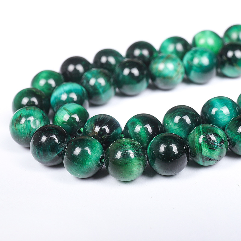 5a green tiger eye 12mm/31pcs