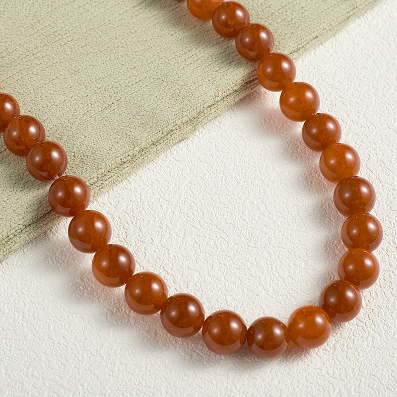 Red dragon pattern agate 6mm