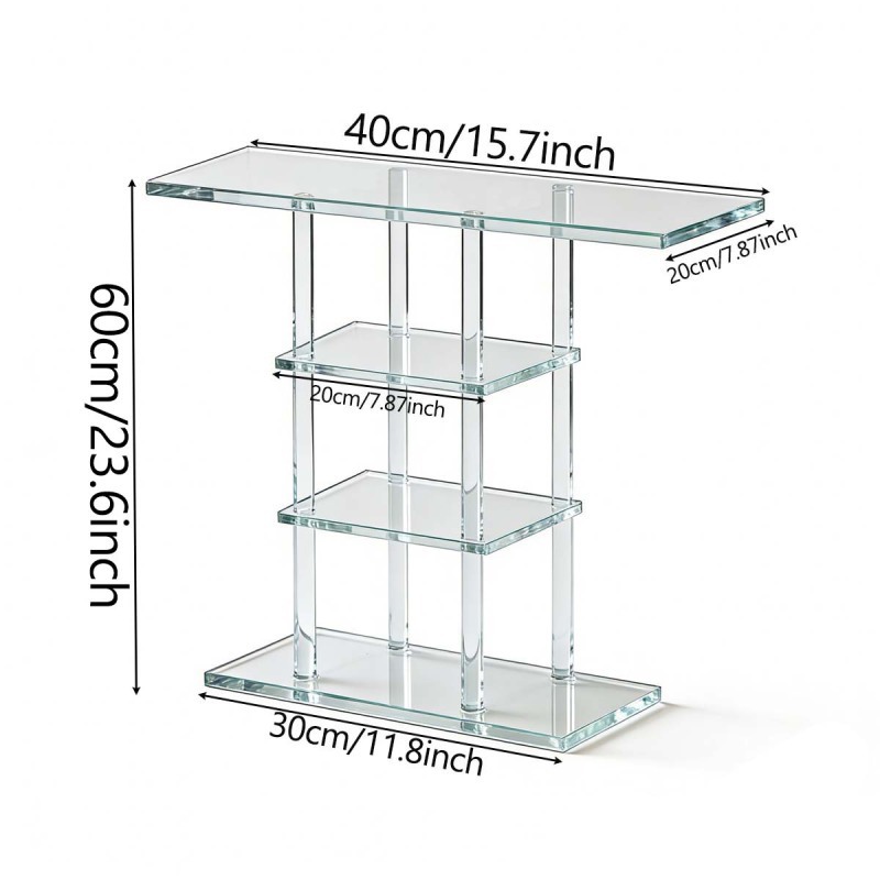 4 layers 40*20*60cm transparent board thickness 4mm