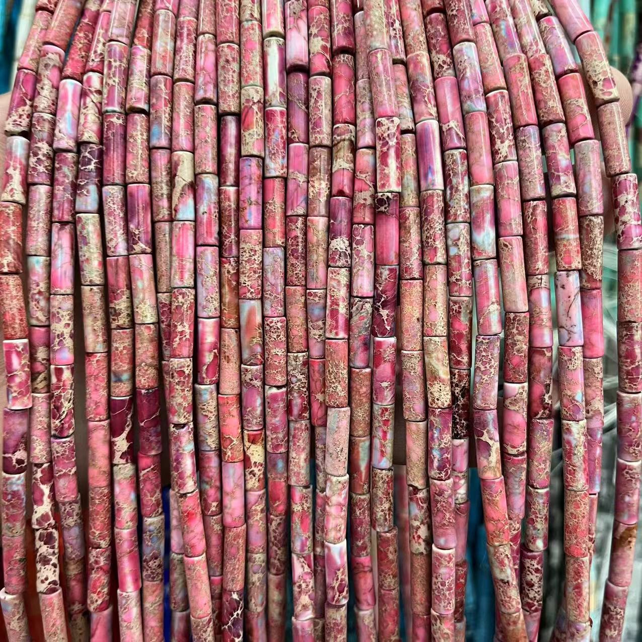 Fruit pink emperor stone 4x13mm