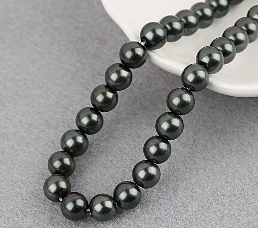 Dark gray black 8mm/47pcs