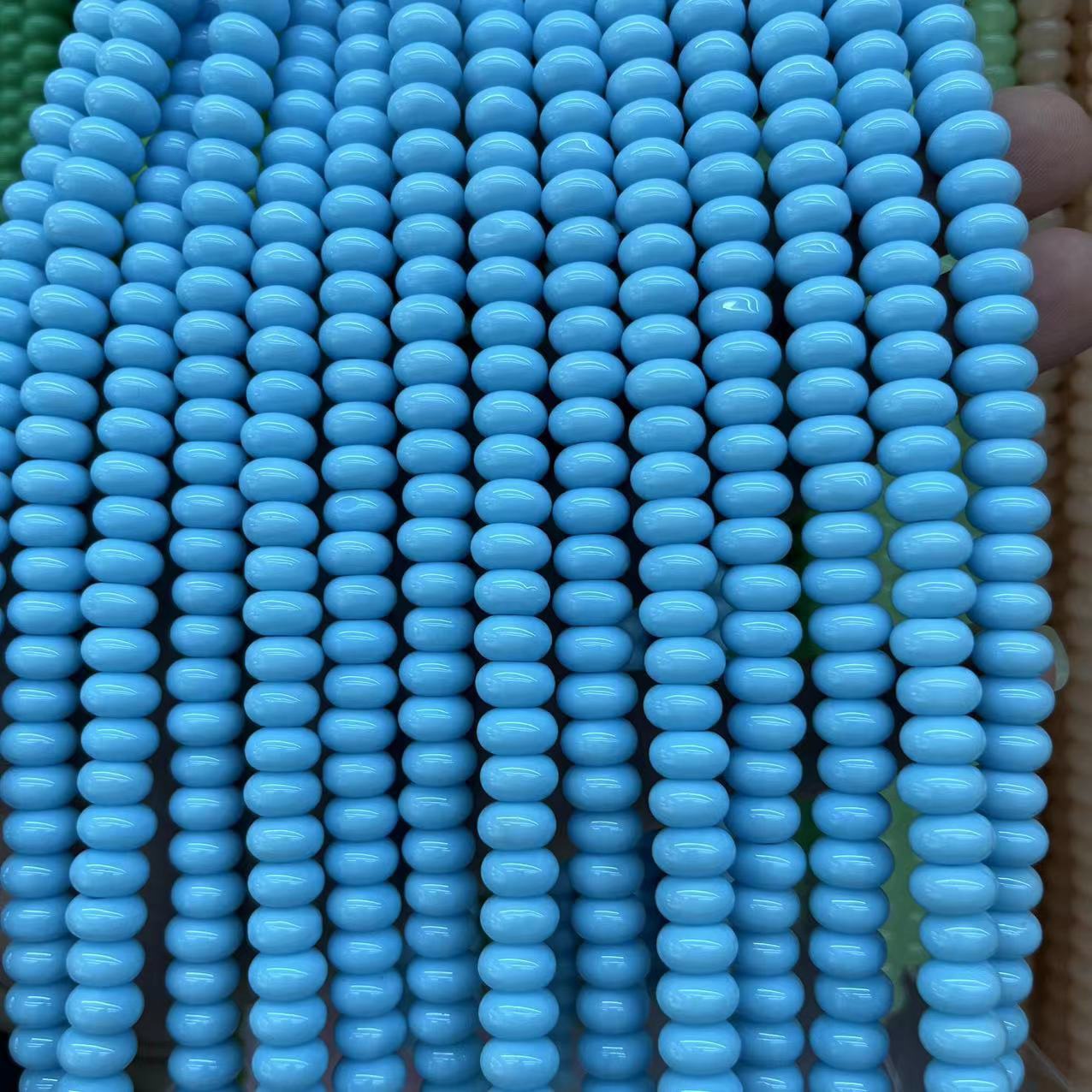 Sky blue 4x8mm