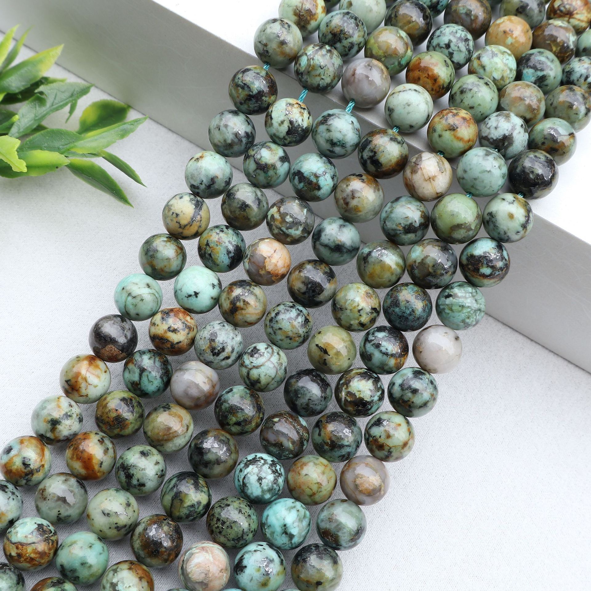 Natural african turquoise 10mm/37pcs
