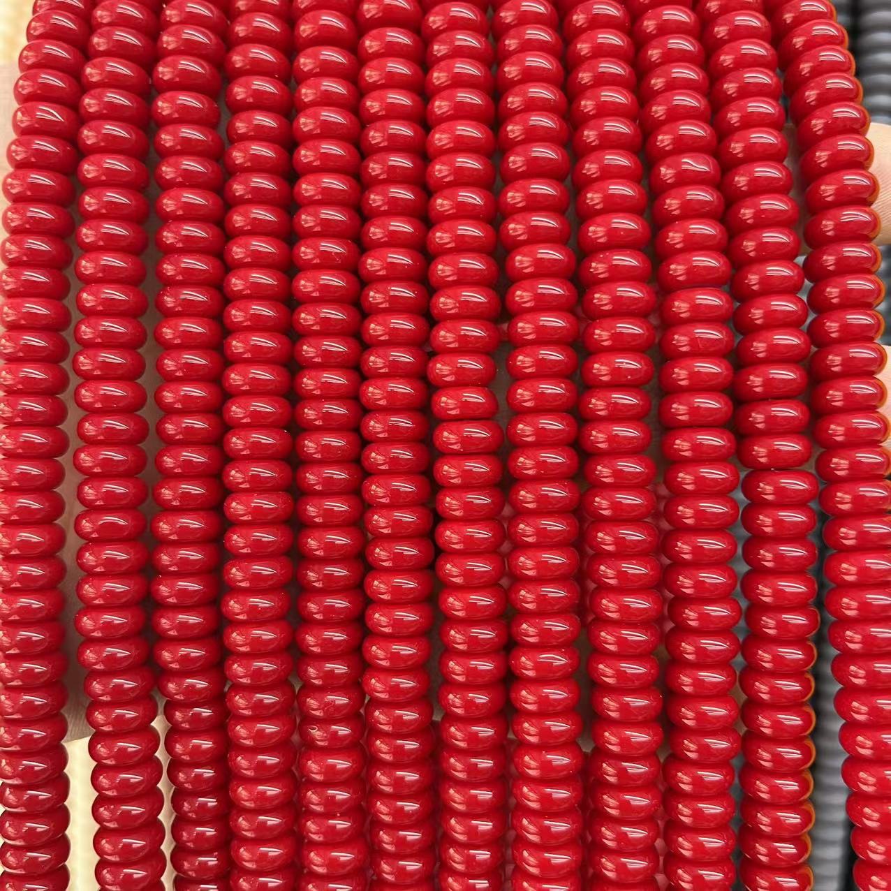 Porcelain red 4x8mm