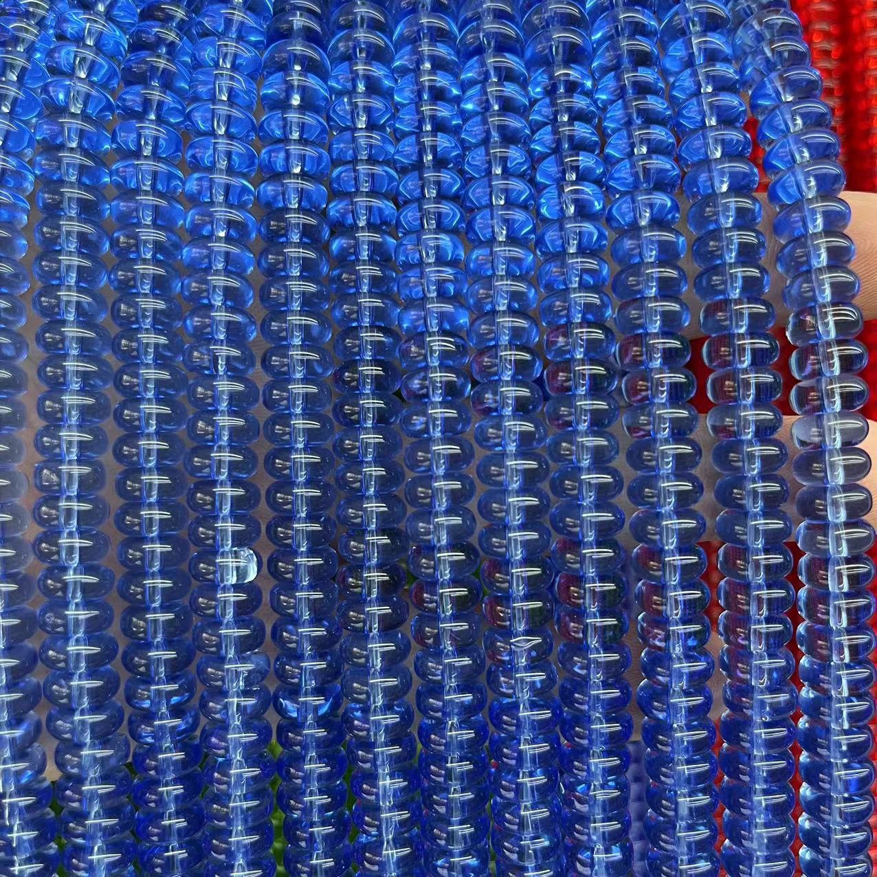 Blue crystal 4x8mm