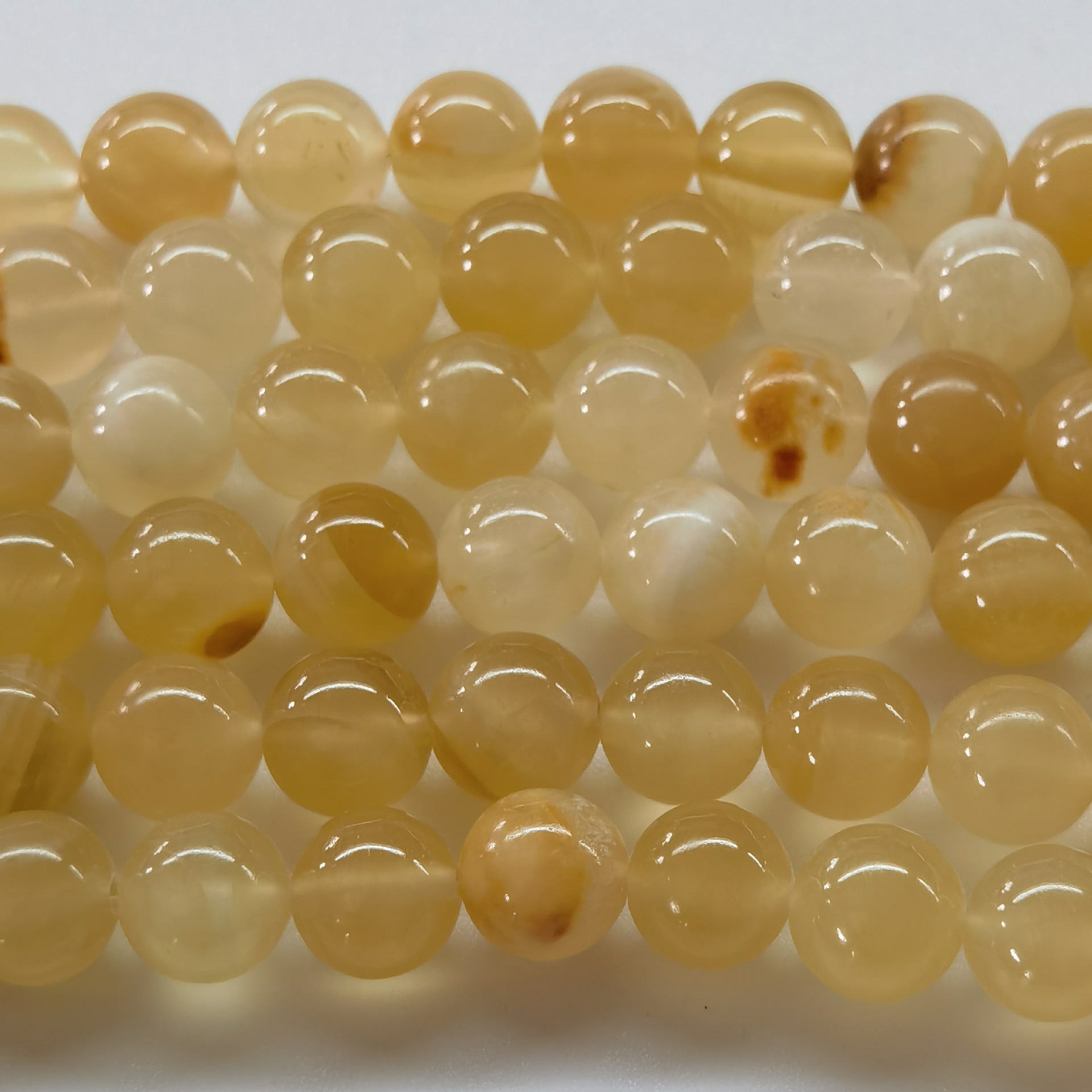 Yellow dragon jade 10mm/38pcs