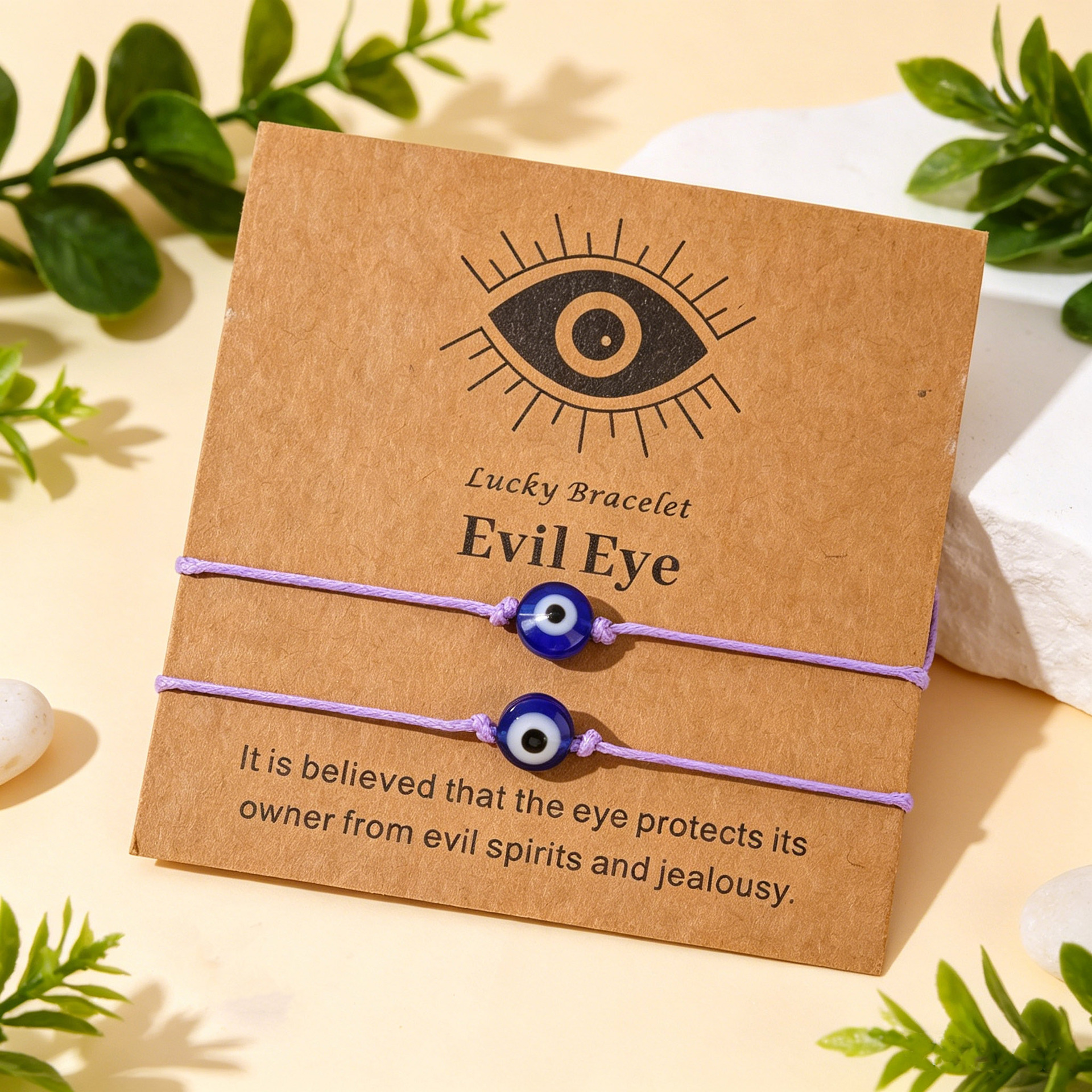 Devil's eye bracelet-purple