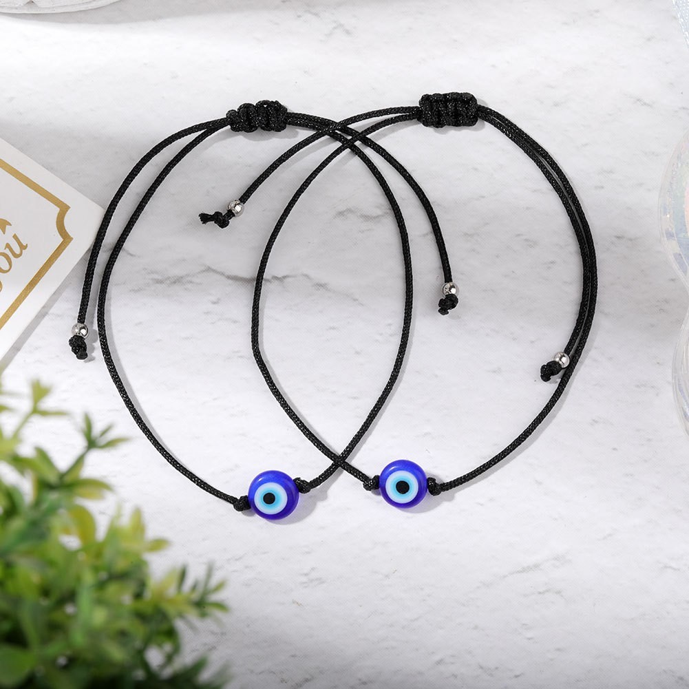 Black + blue beads