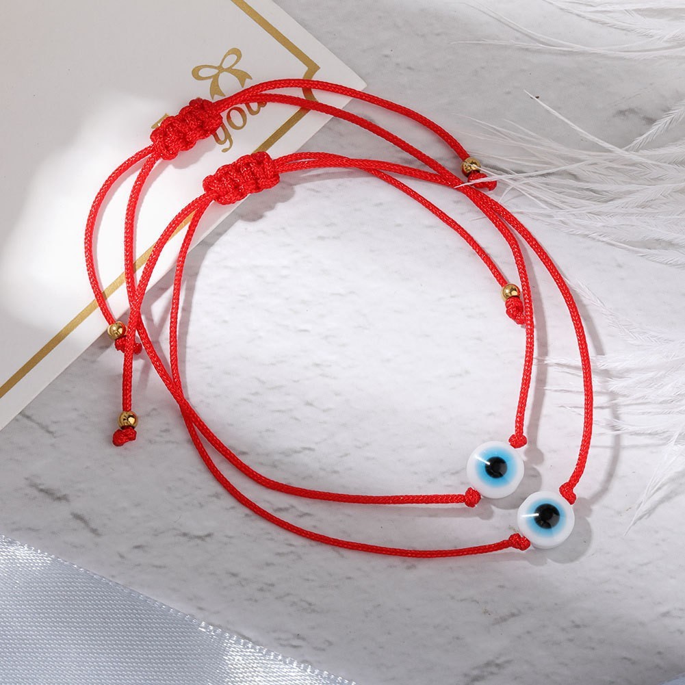 Red + white beads