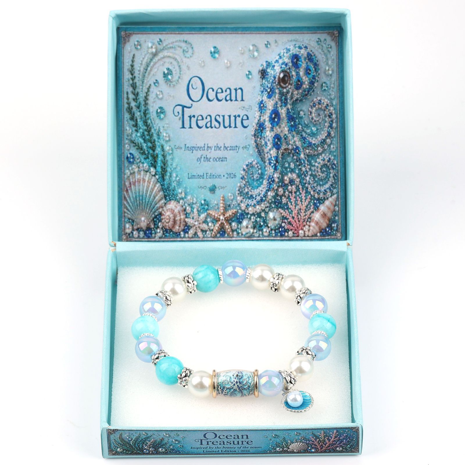 Octopus Pearl Crystal Bracelet No box