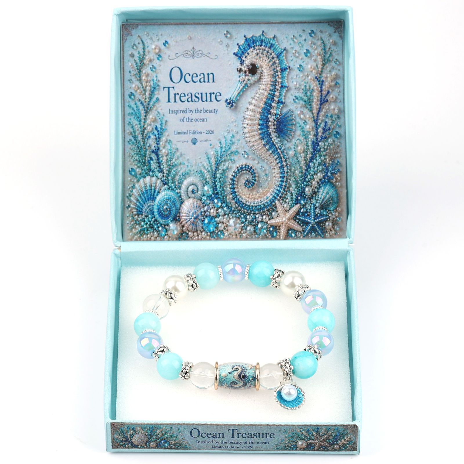 8:Seahorse Pearl Crystal Bracelet