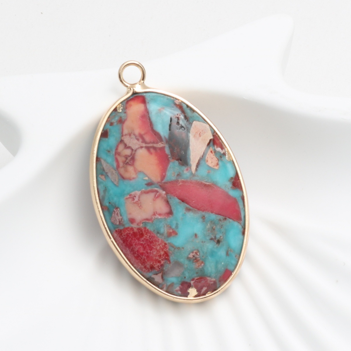 sky blue red 30*23*6mm
