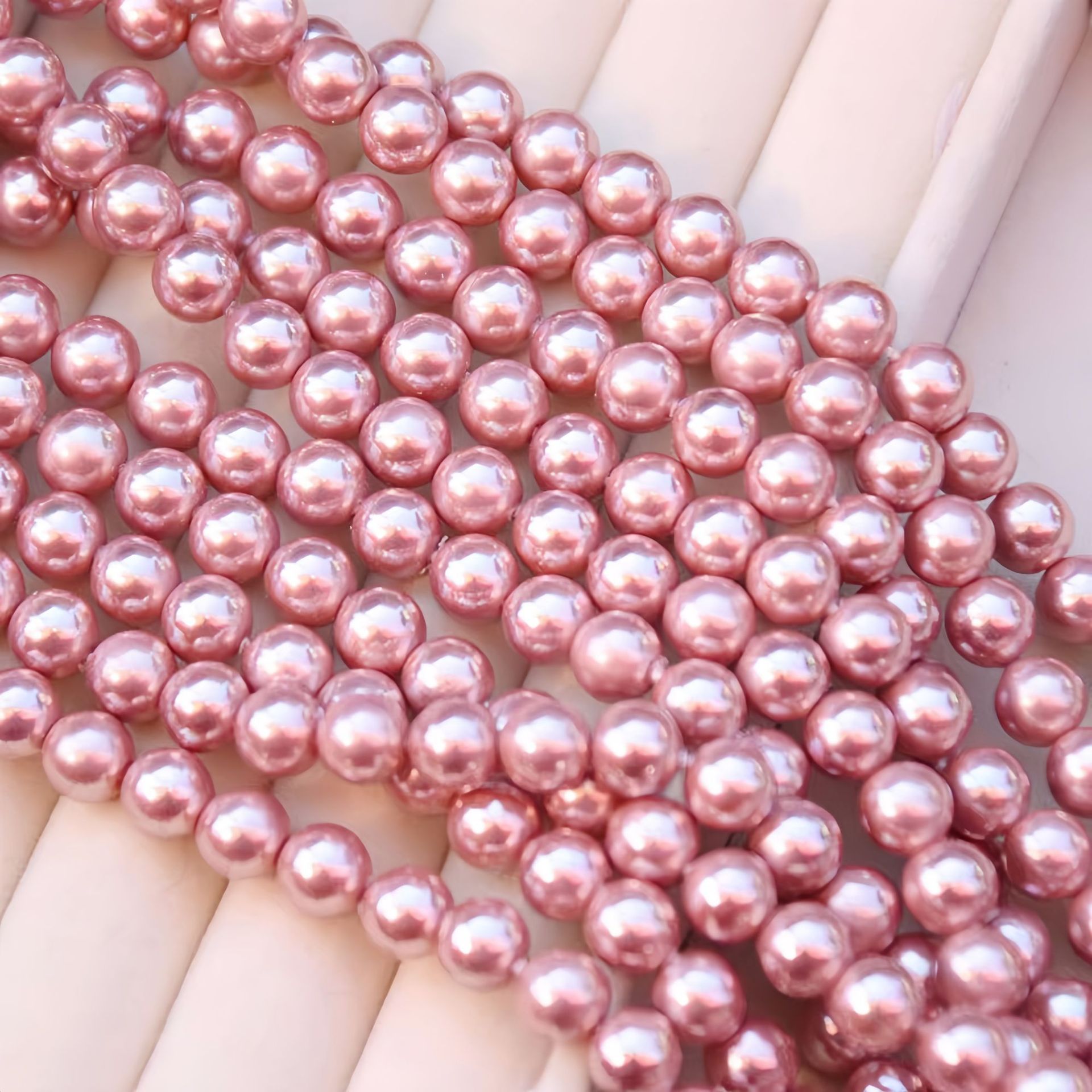 3:Shijia imitation shell beads purple color