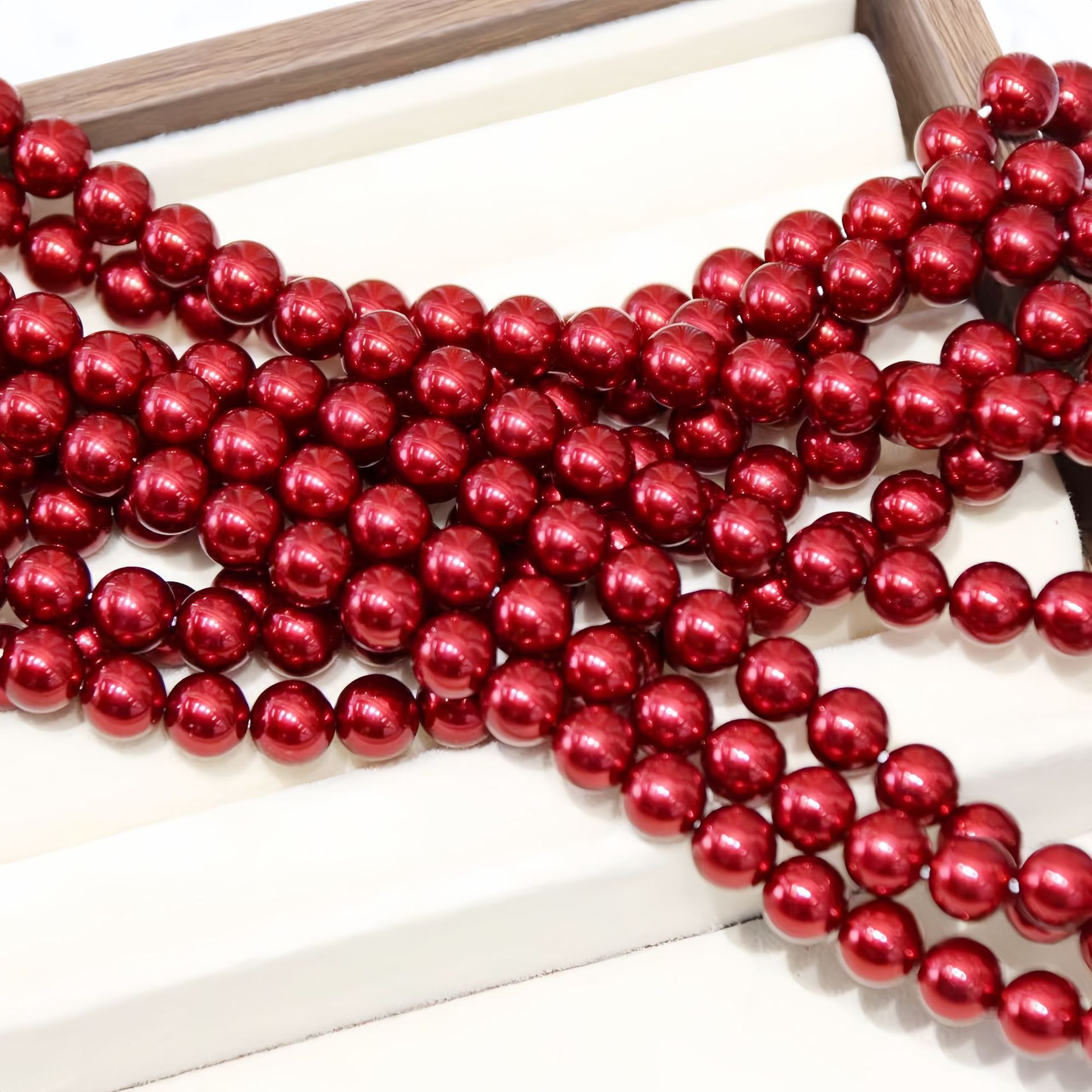 14:Shijia imitation pearl cheongsam red