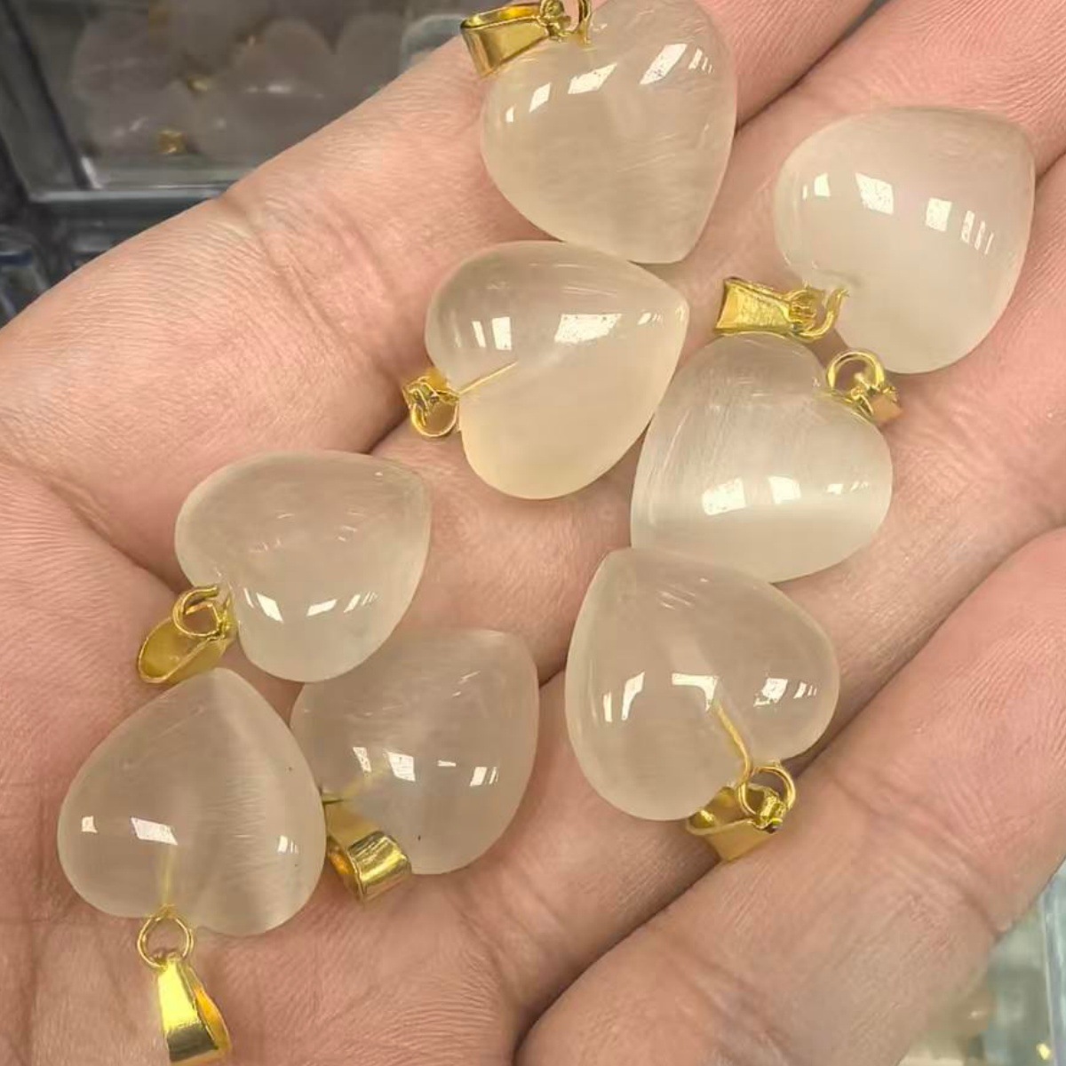 Yellow cat eye (gold) 15*15*9mm