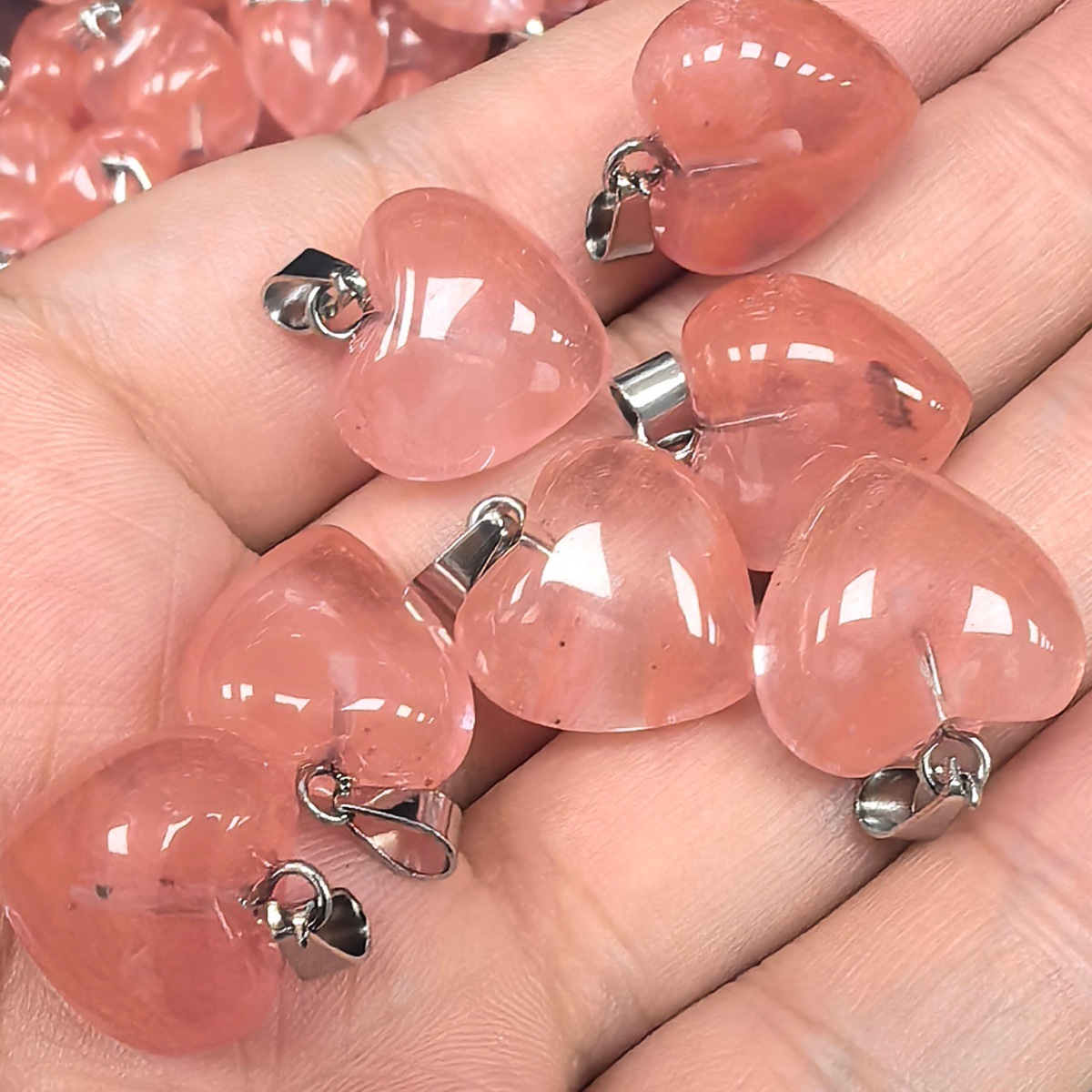 Watermelon Red (synthetic) (white K) 15*15*9mm