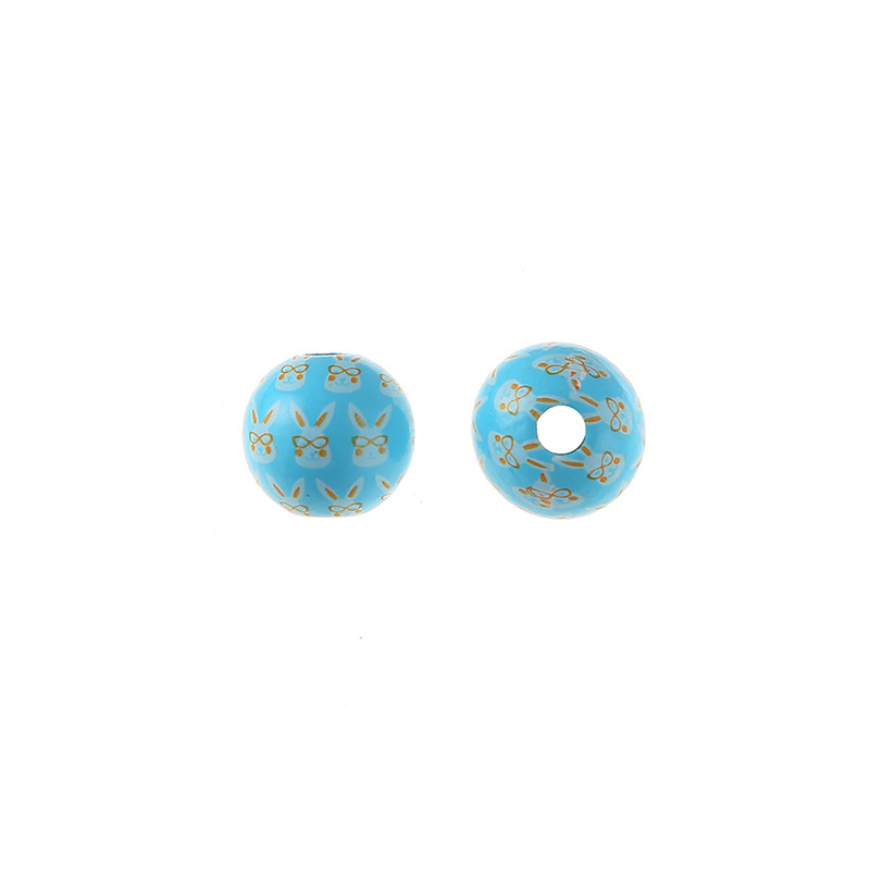 Little rabbit on sky blue background 16mm