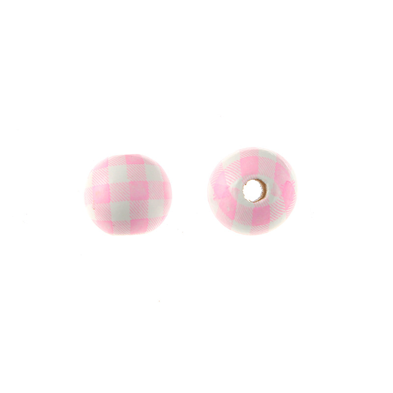 Pink and white plaid 16mm