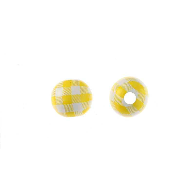 Yellow and white plaid 16mm