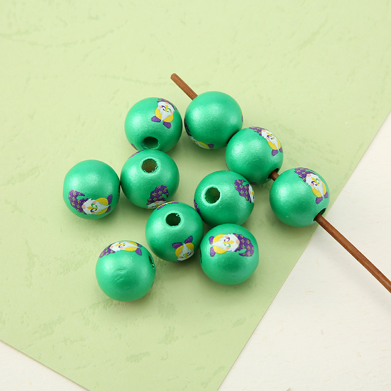 Green bead hat for the elderly 1.6cm