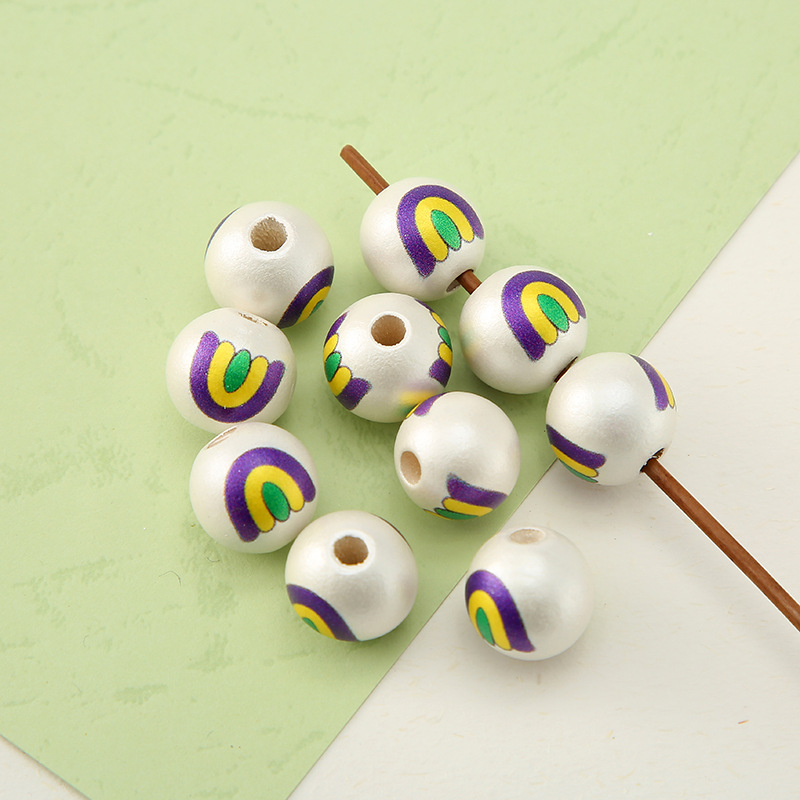 White Bead Rainbow 1.6cm