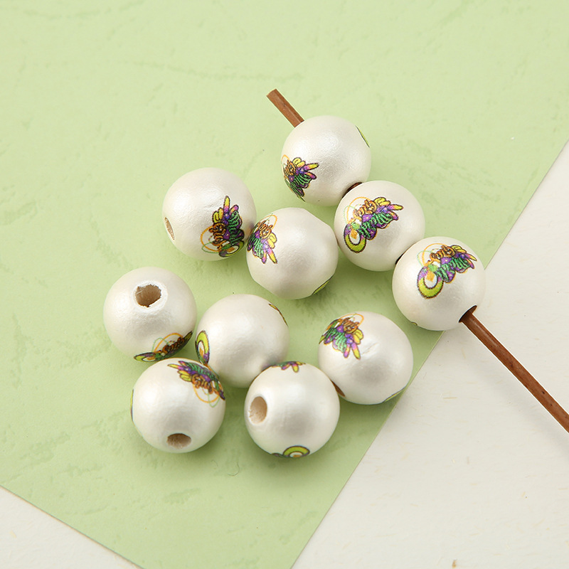 5:White Bead Letters