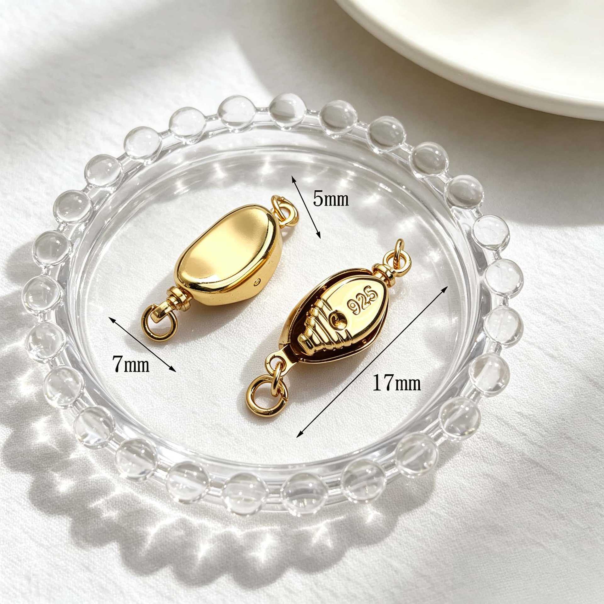Small size, 925 silver, with high color retention