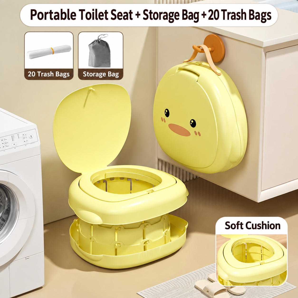 Hard cushion model plus 20 cleaning bags plus storage bags