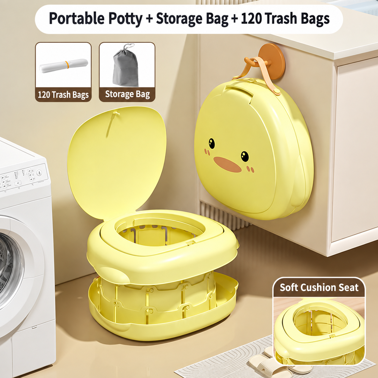 Hard cushion model plus 120 cleaning bags plus storage bags