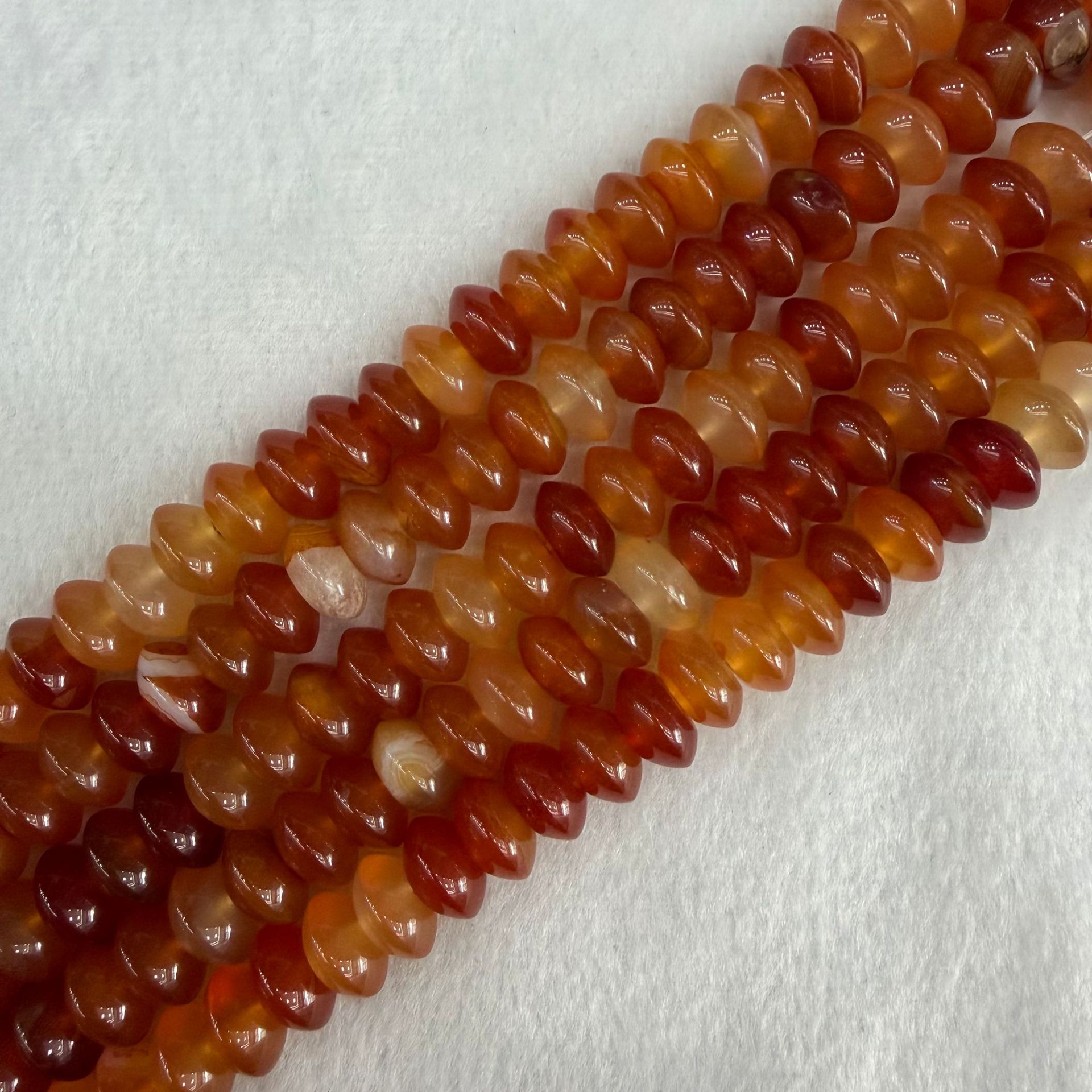 Red agate 6x12mm
