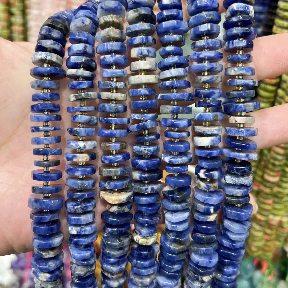 Natural blue stone 4*12mm