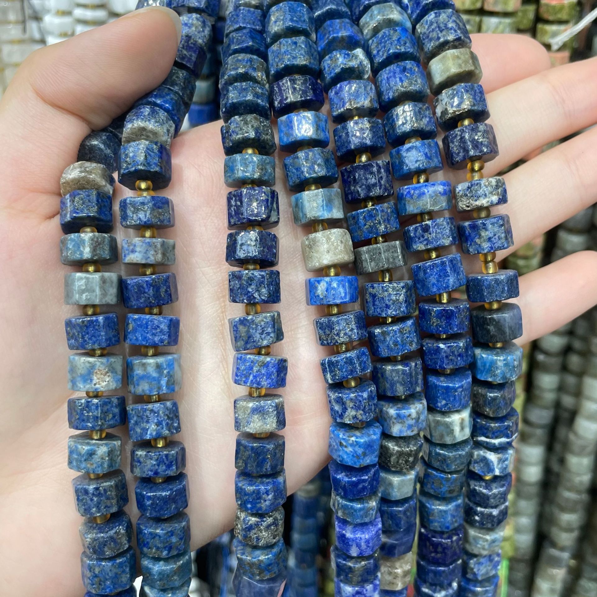 Natural lapis lazuli 6x10mm