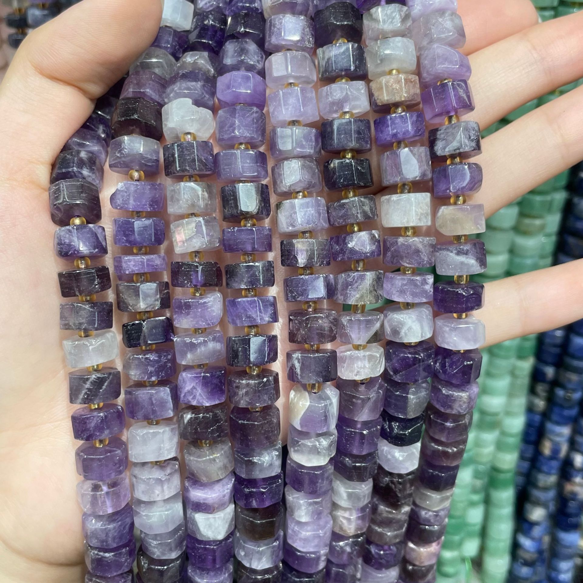 Natural amethyst 6x10mm