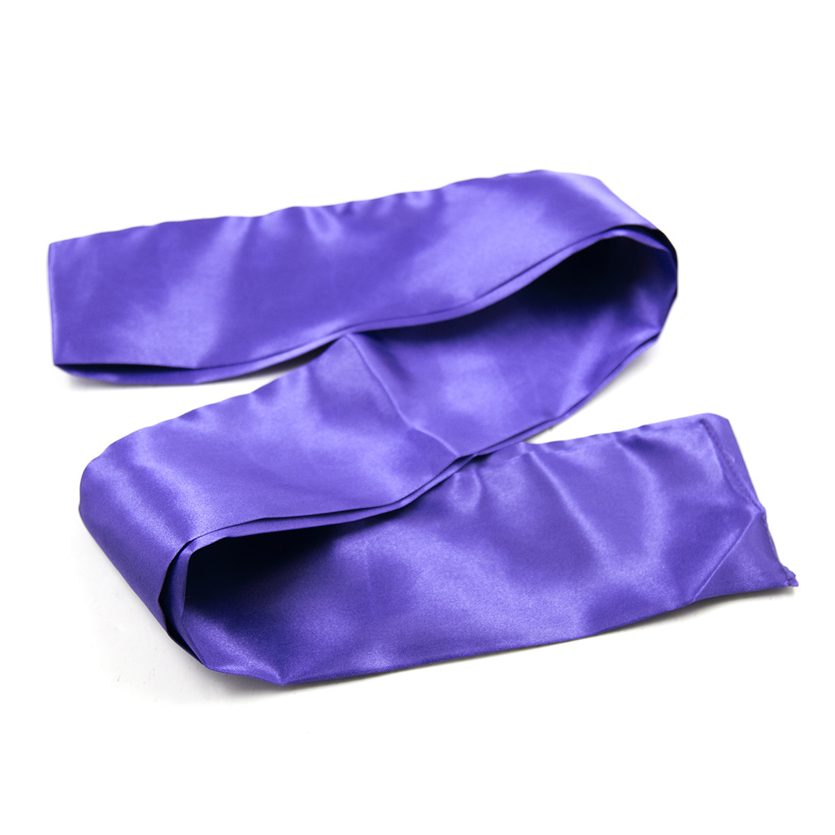 Satin long eye mask purple