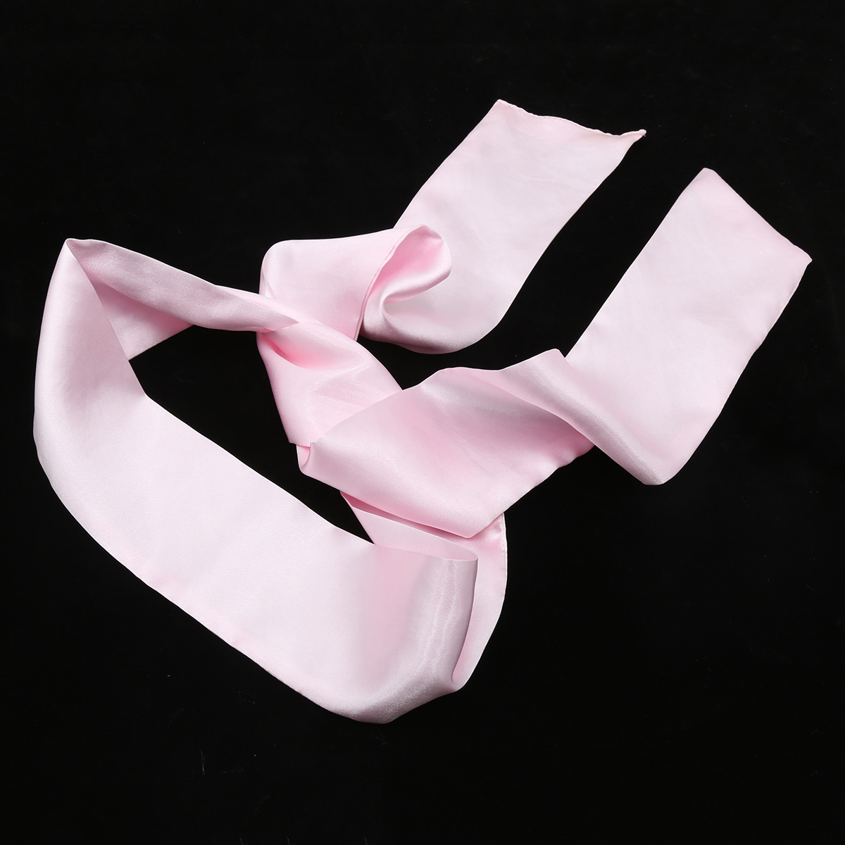 Satin long eye mask pink