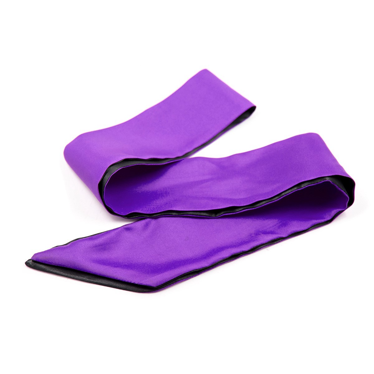 Satin two-tone eye mask Black/Purple