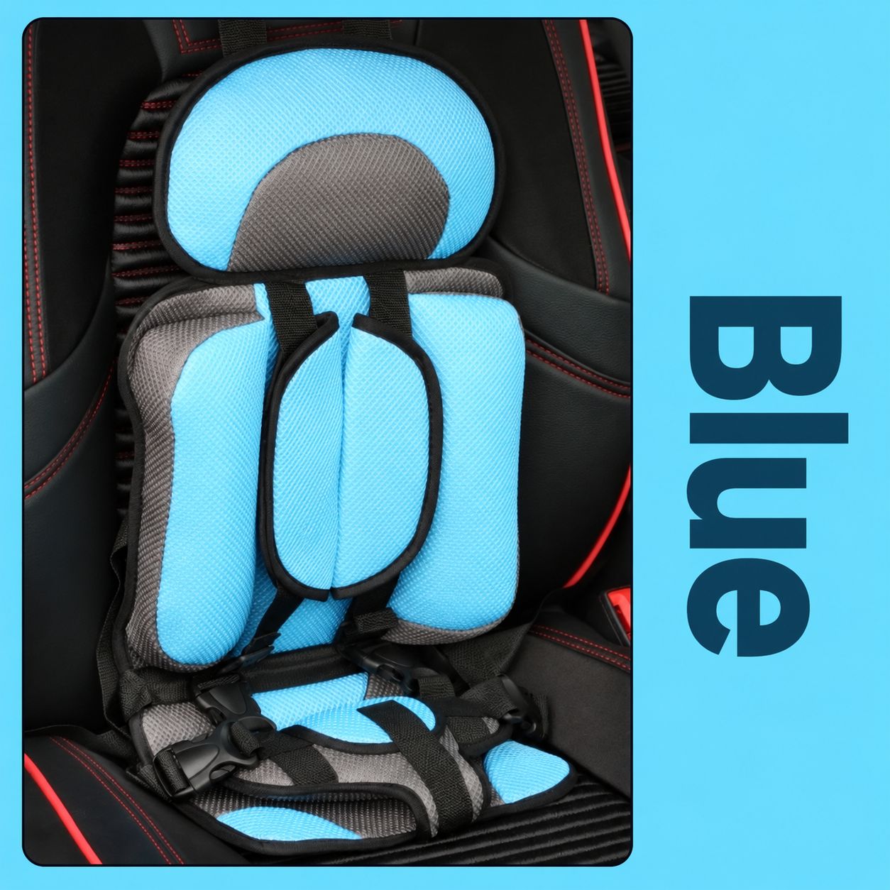 Simple baby chair small blue