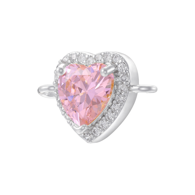 White gold pink diamond