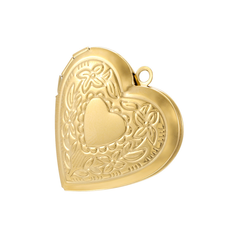 VD2366 Gold Stainless Steel Heart