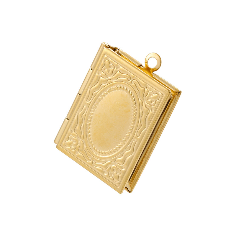 2:VD2367 Gold Stainless Steel Square Photo Box