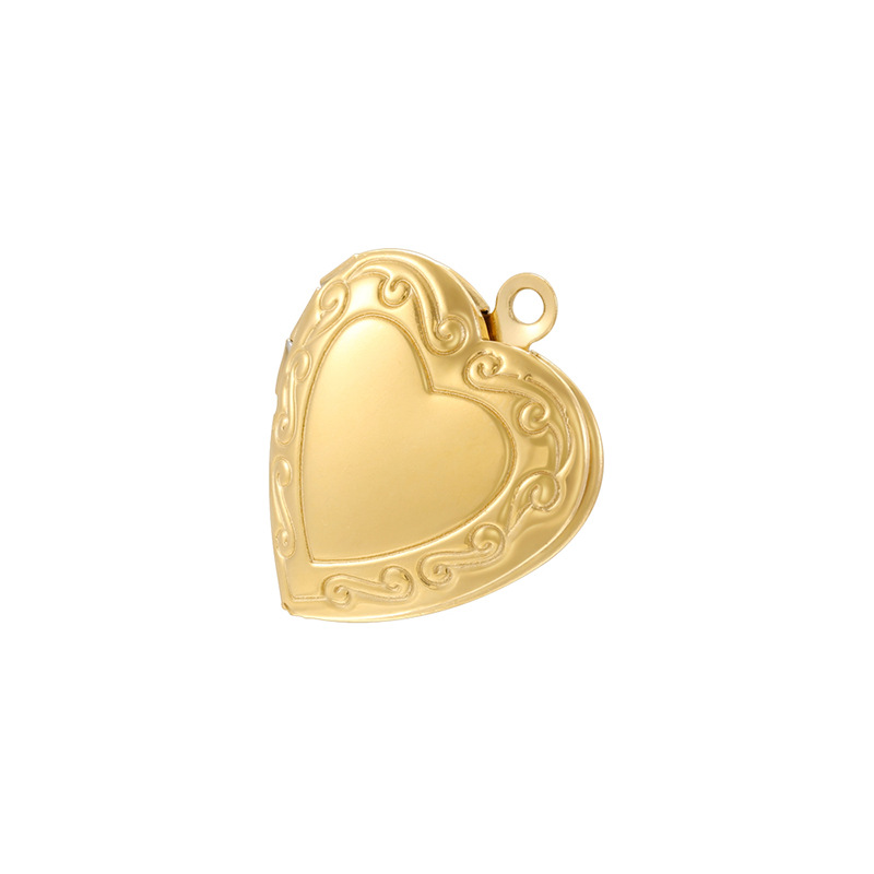 6:VD2371 Gold Stainless Steel Heart