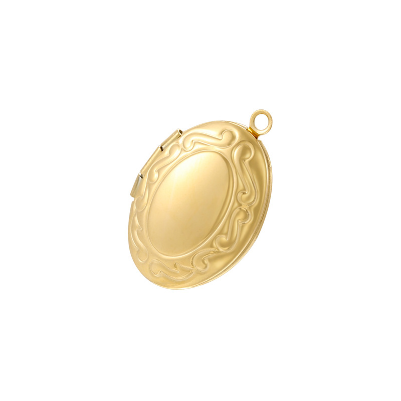 7:VD2372 Gold Stainless Steel Oval