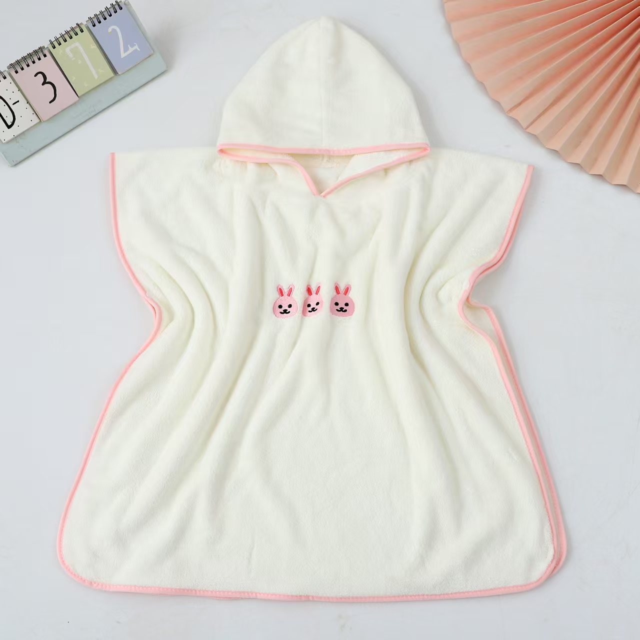 White Pink Rabbit Cape