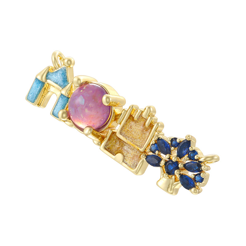3:VD2507 gold blue diamond blue dripping oil