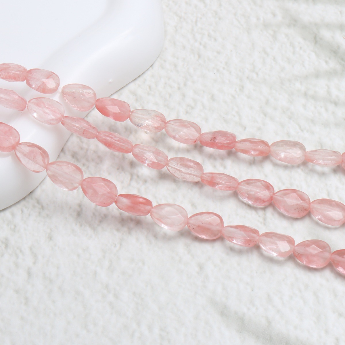 synthetic Cherry Quartz 8*11*5mm/16pcs