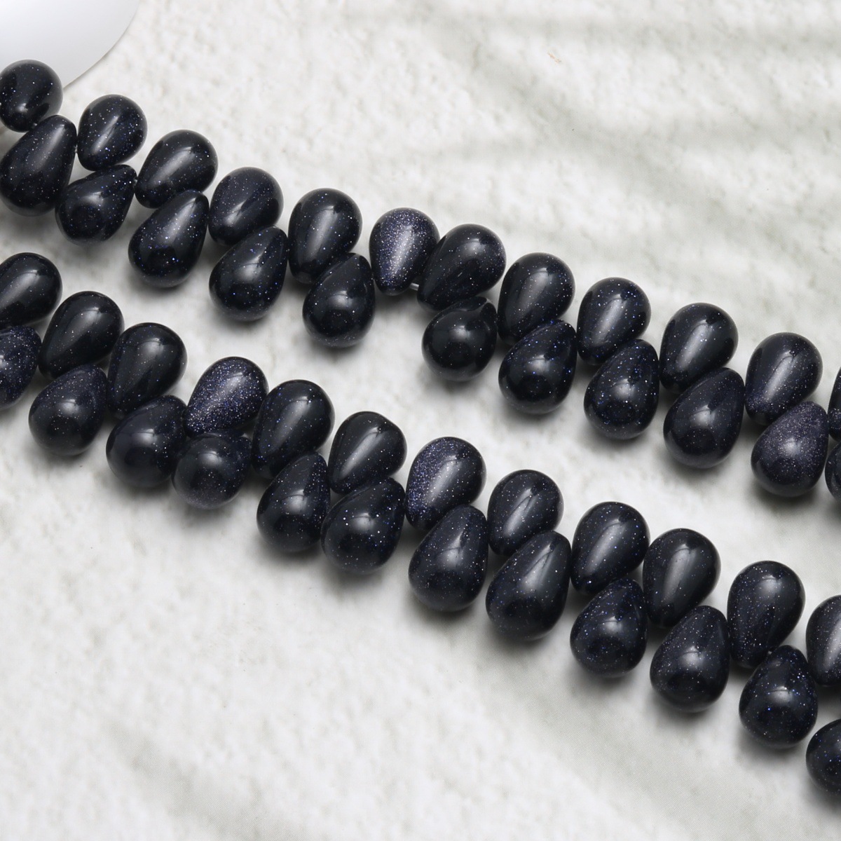 Blue Goldstone 8*12mm/38pcs