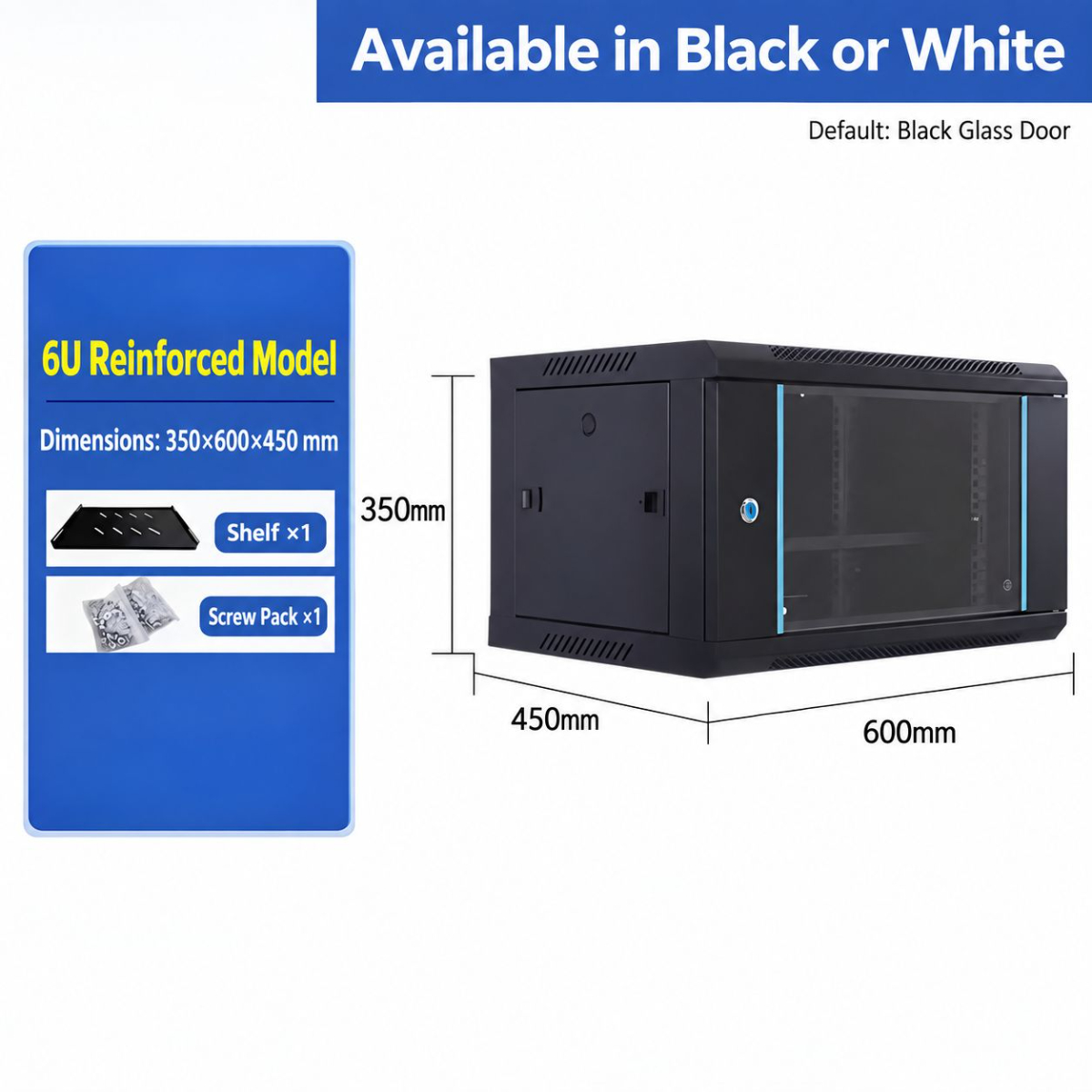 Thickened 6U height 350 width 600 depth 450