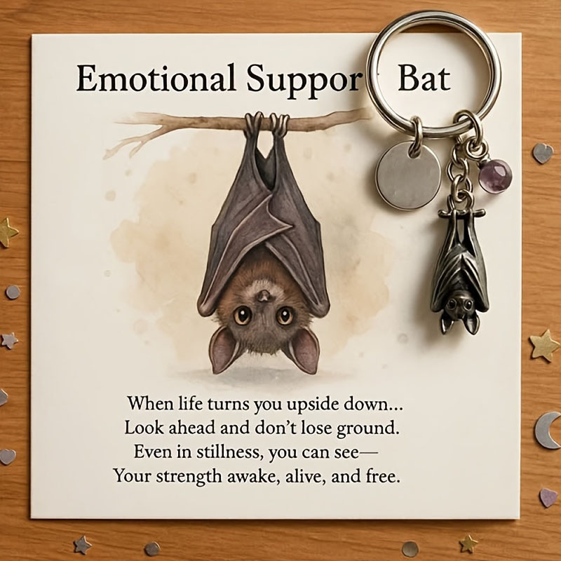 1:1# bat keychain (with card)