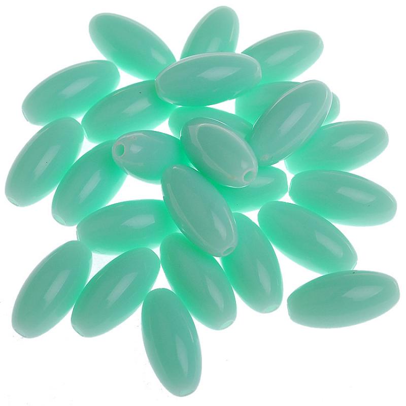 7*15mm rice beads-aqua green 0.5kg about 1100 piec